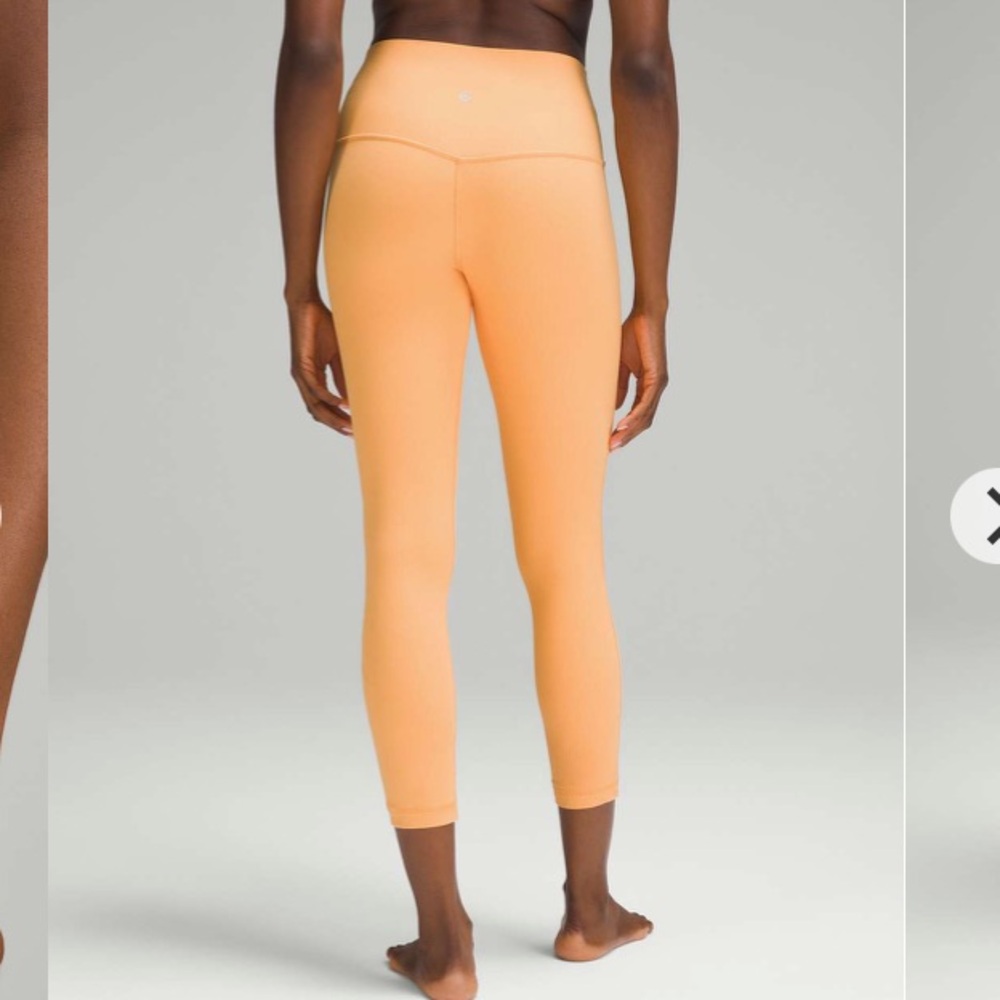 Lululemon align ribbed high rise leggings size 4 mango dream